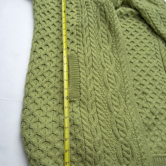 Aran Crafts Hand Knit Irish Cable Wool SweaterL - Picture 6 of 11